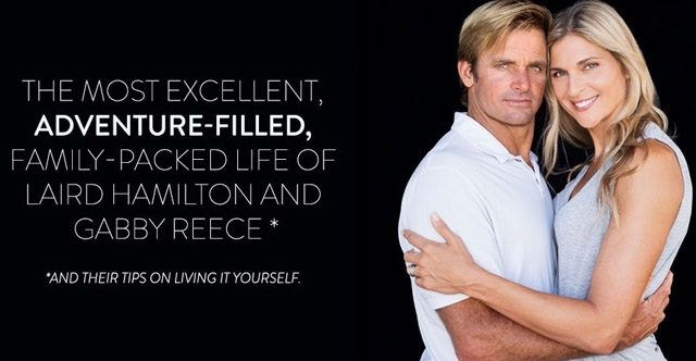 Laird Hamilton and Gabby Reece for the Winter cover of Inspirato Magazine